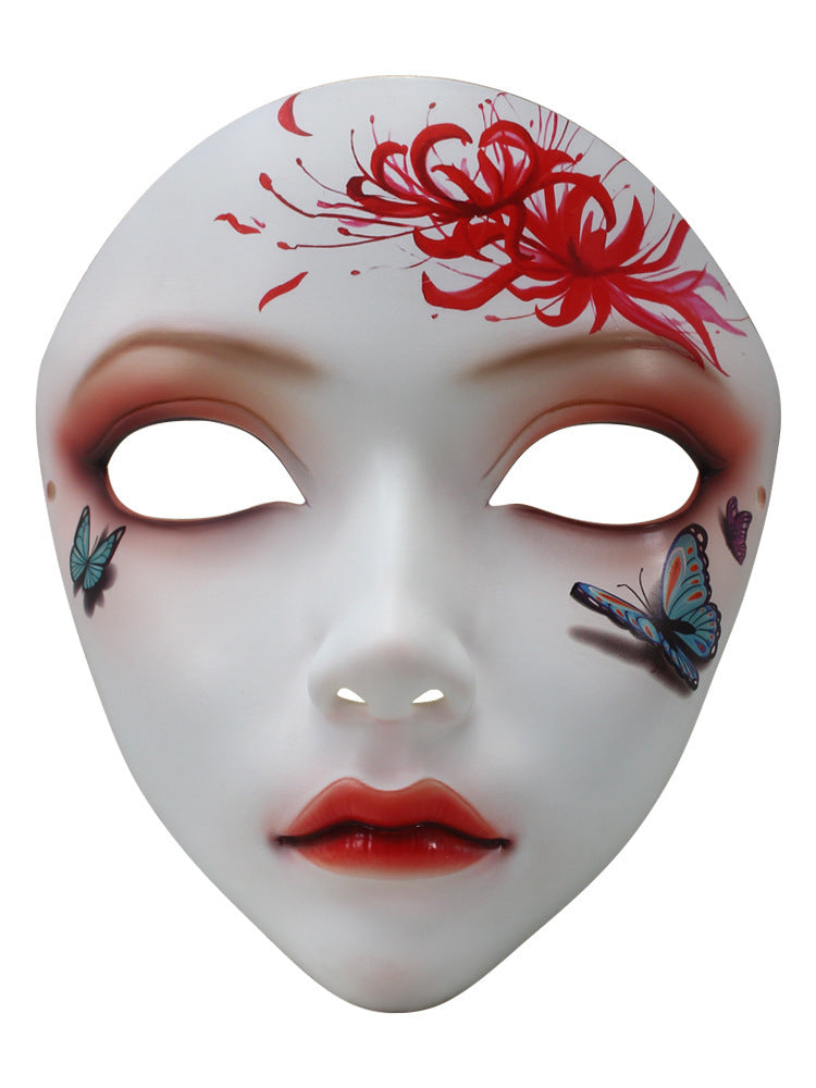 Hand Painted Han Suit Full Face Mask Girl – Jump Jump Jumping